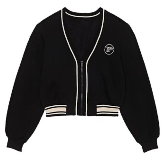 PINK by Victoria Secret 
Ivy Fleece Front-Zip Cardigan - Picture 3 of 7